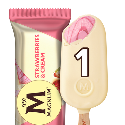 Magnum Classic Strawberries & Cream Ice Cream Bars