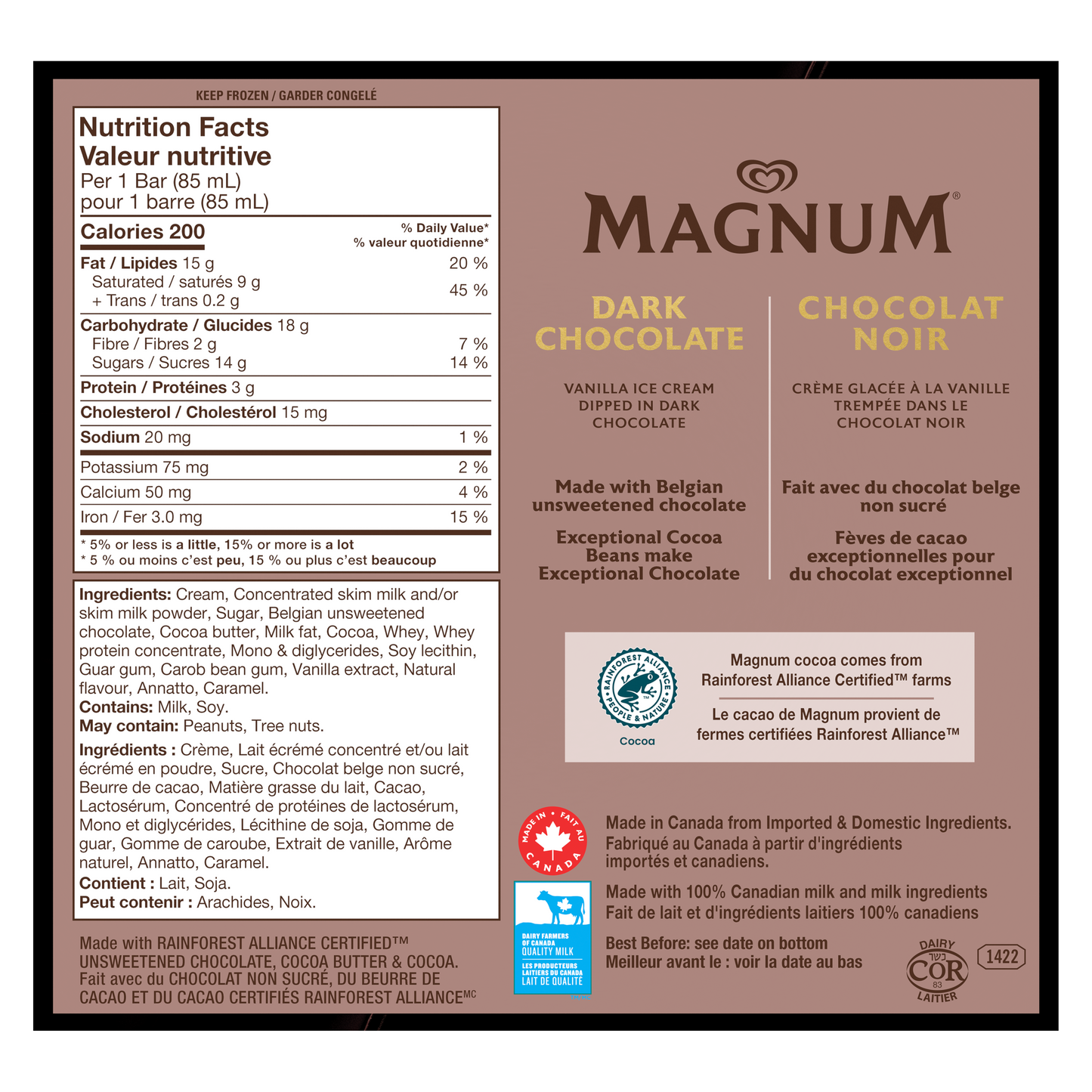 Magnum Dark Chocolate Ice Cream Bars