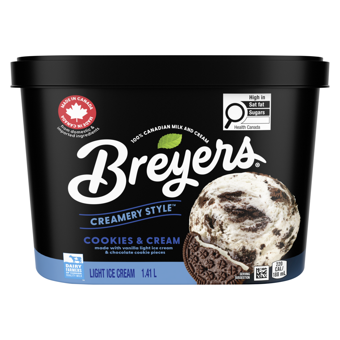 Breyers Creamery Style Cookies & Cream Light Ice Cream