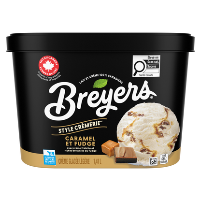 Breyers Creamery Style Caramel Fudge Light Ice Cream