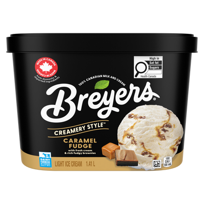 Breyers Creamery Style Caramel Fudge Light Ice Cream