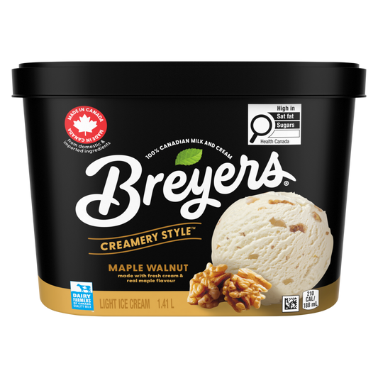 Crème glacée légère à l'érable et aux noix de style Breyers Creamery