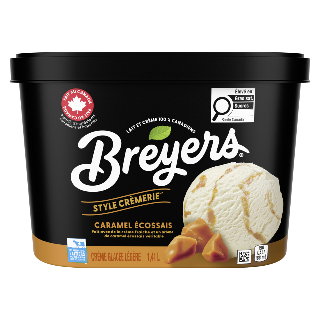 Breyers Creamery Style Butterscotch Ripple Light Ice Cream