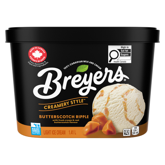 Breyers Creamery Style Butterscotch Ripple Light Ice Cream