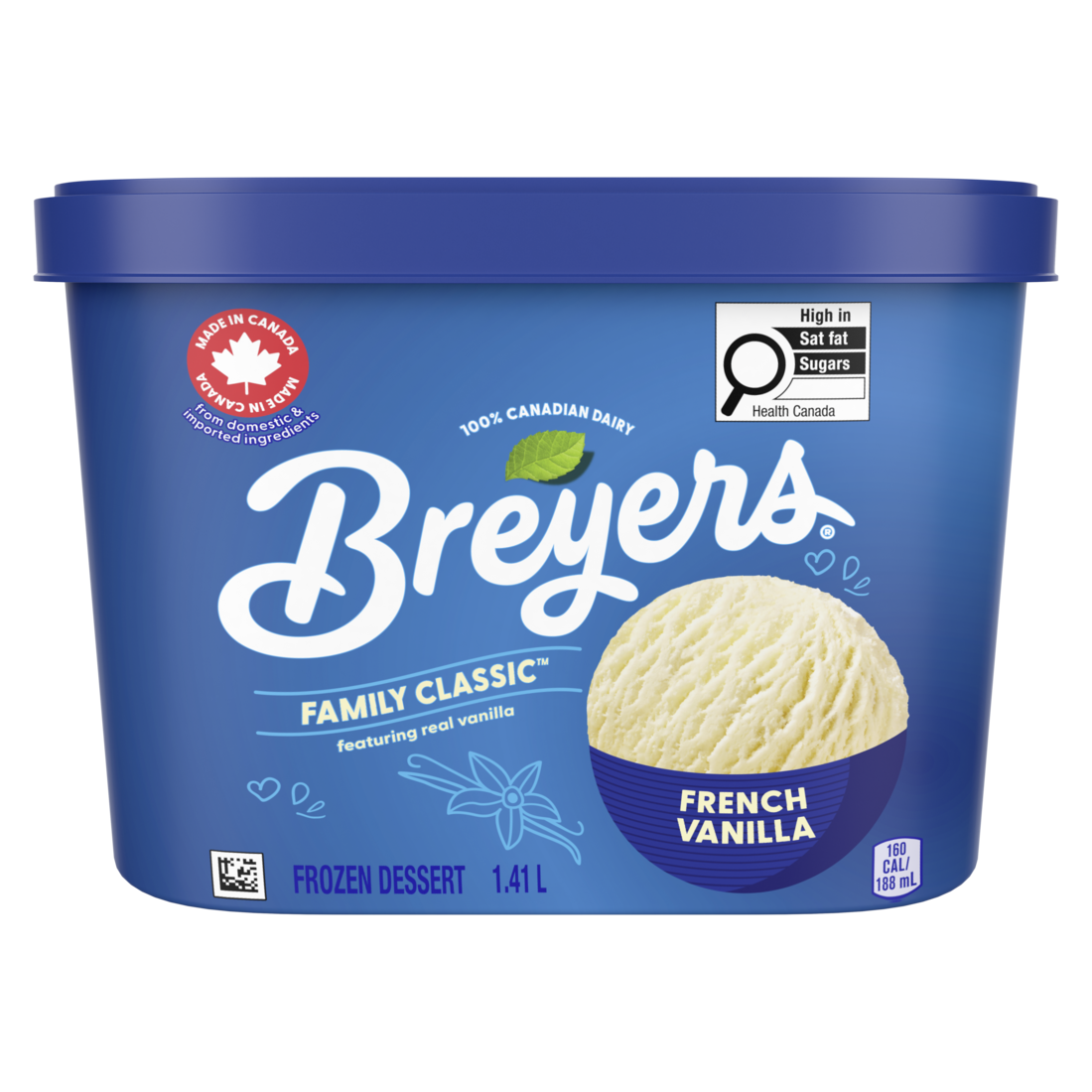 Dessert glacé Breyers® Classique familial Vanille française 1,41 L