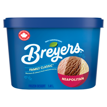 Dessert glacé Breyers Classique Familial Napolitaine