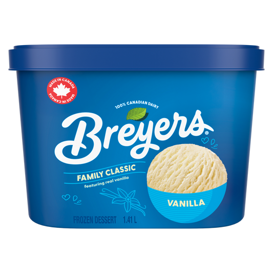 Dessert glacé Breyers Classique Familial Vanille