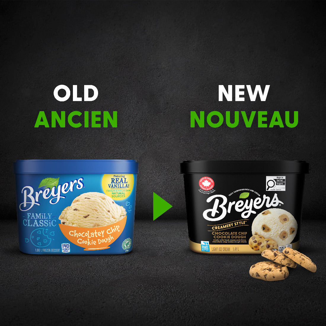 Breyers Creamery Style Chocolate Chip Cookie Dough Light Ice Cream