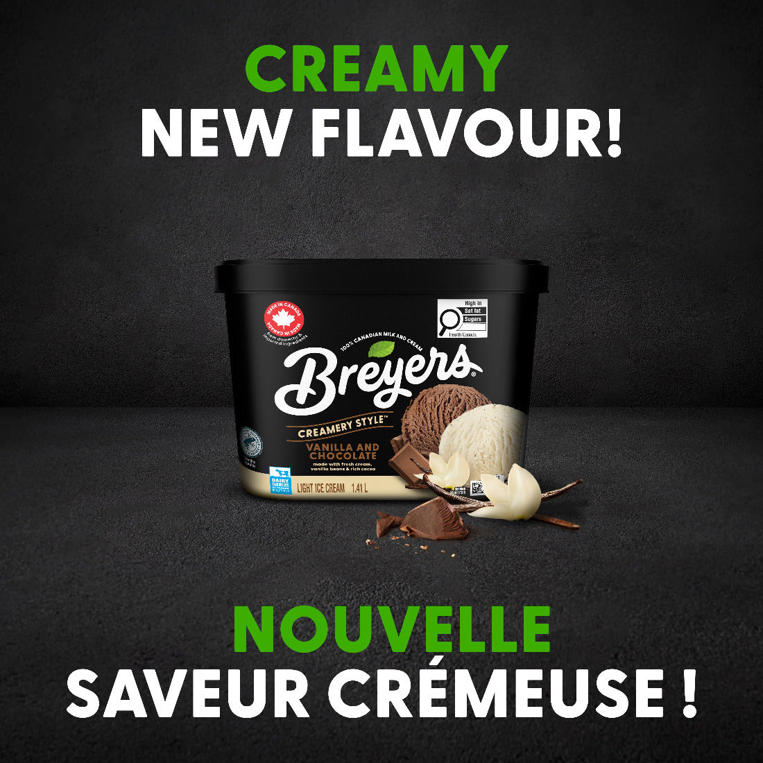 Breyers Creamery Style Vanilla and Chocolate Light Ice Cream