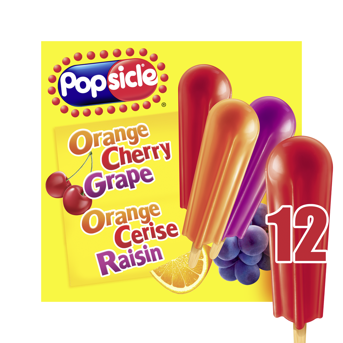 Popsicle® Orange, Cherry & Grape Ice Pops – Unilever Canada Ice Cream